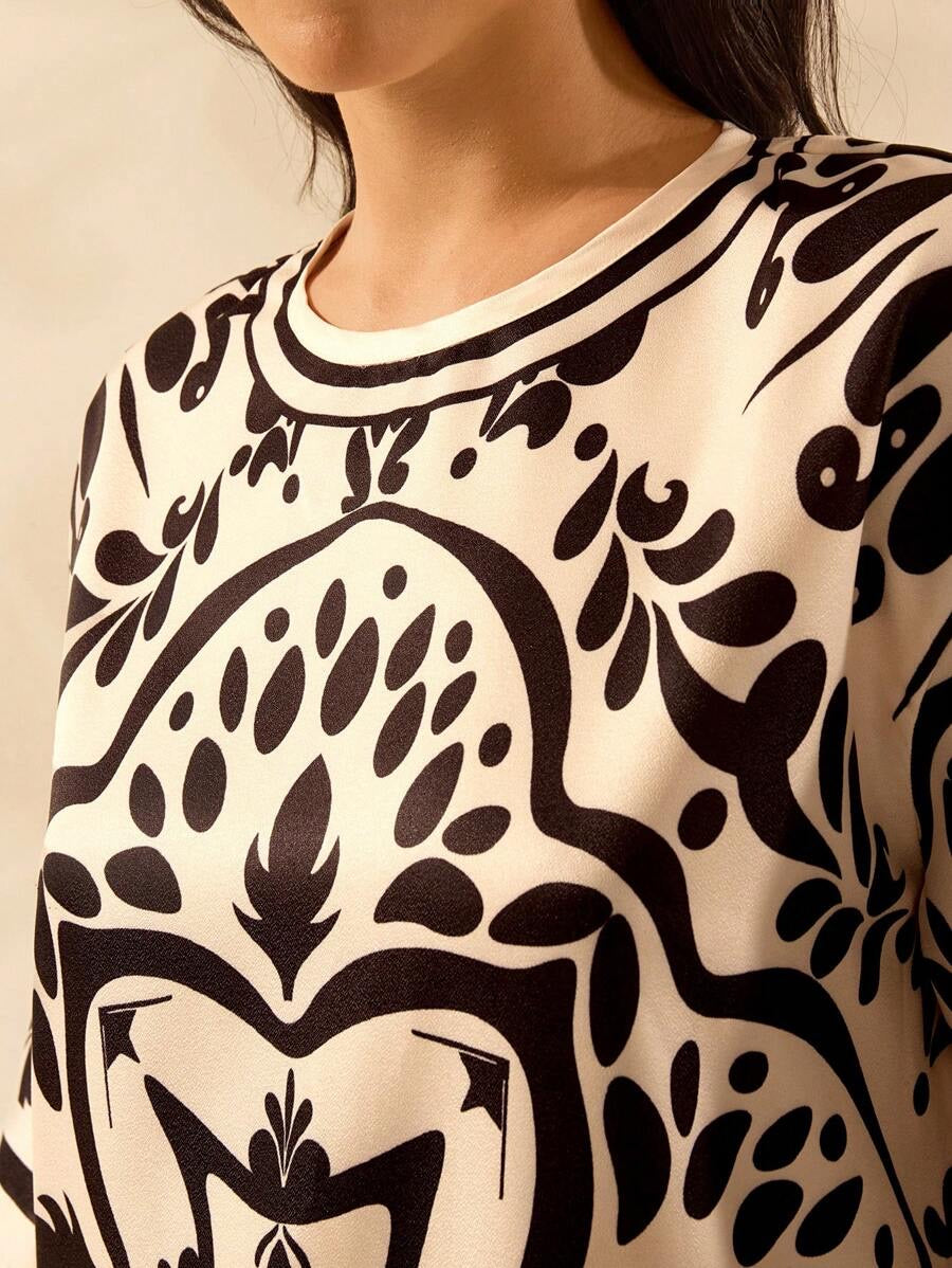 Mabel | Tunic with slit - Boho style