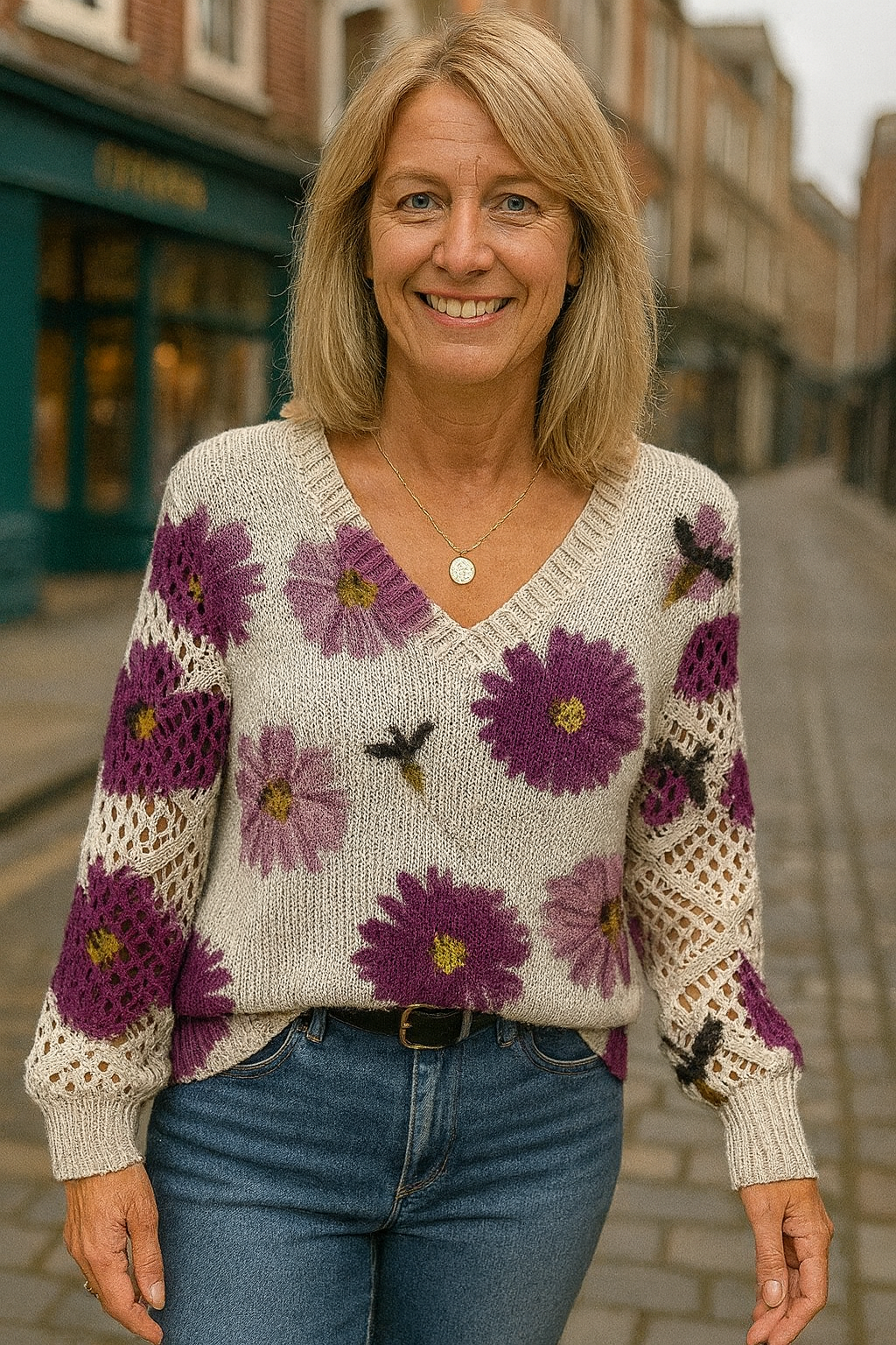 Irene Floral Knit Jumper