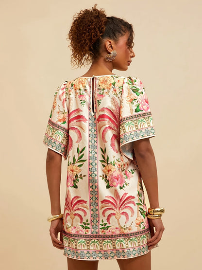 Lina | Tunic with tropical print