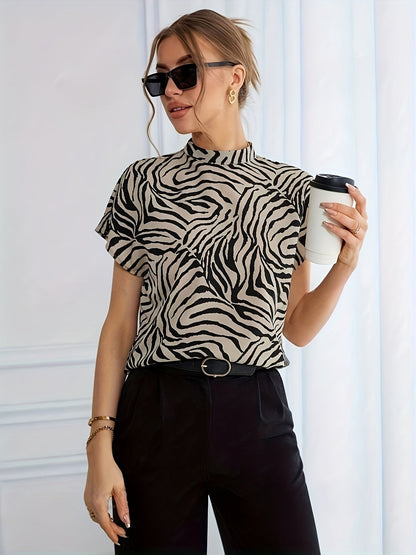 Juliet | Zebra Print Blouse
