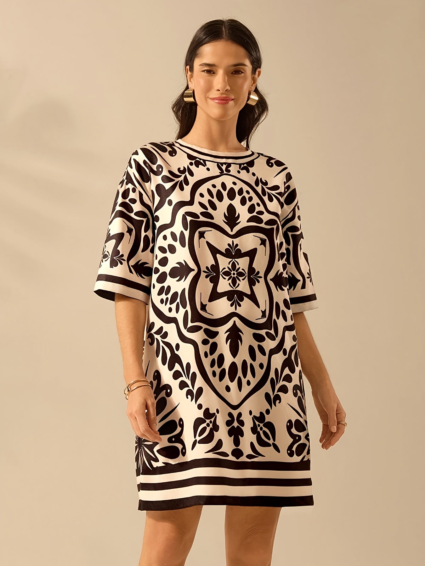 Mabel | Tunic with slit - Boho style