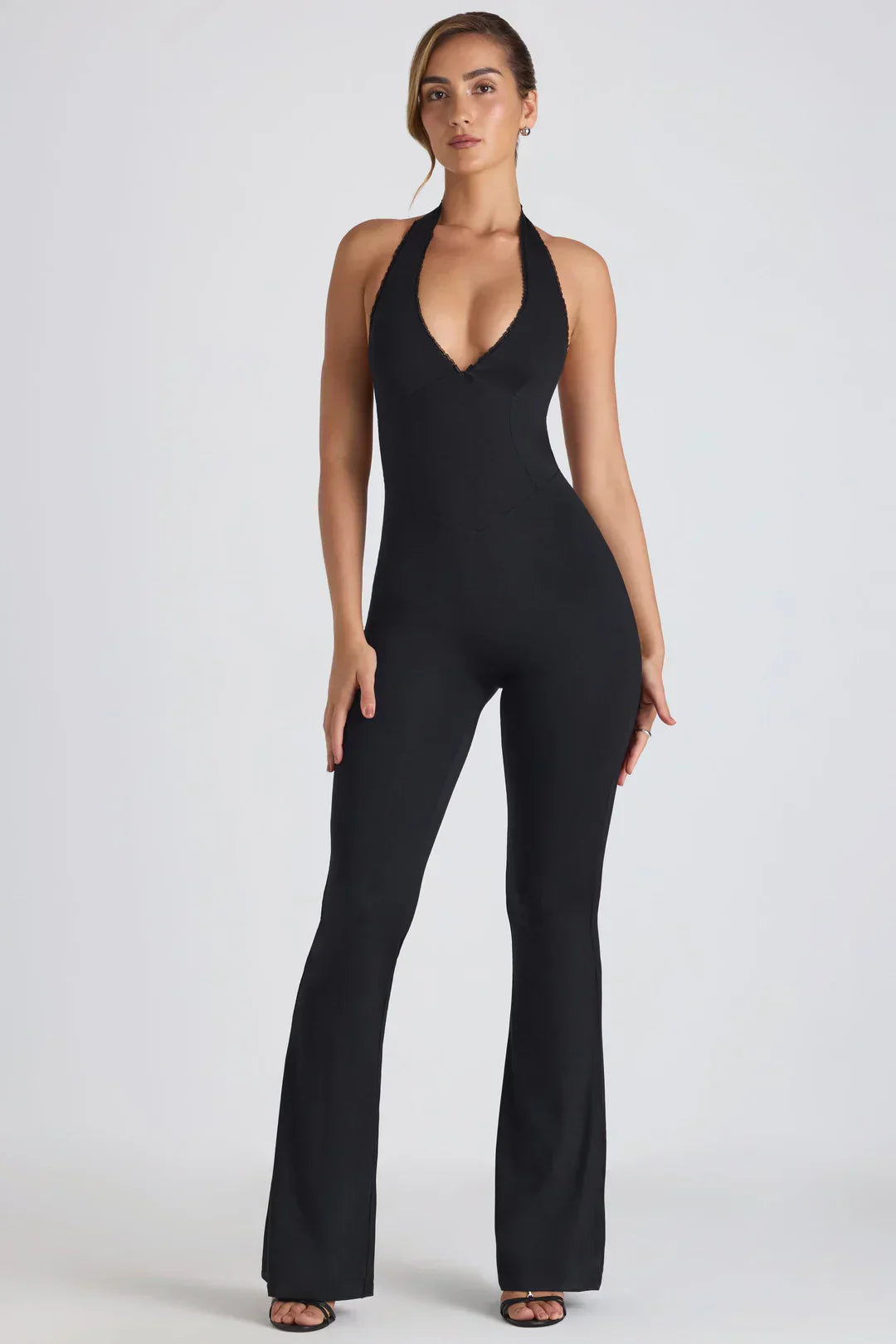Valora | Halter jumpsuit with open back