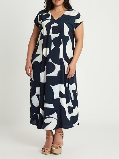 Myra | Summer dress with abstract print