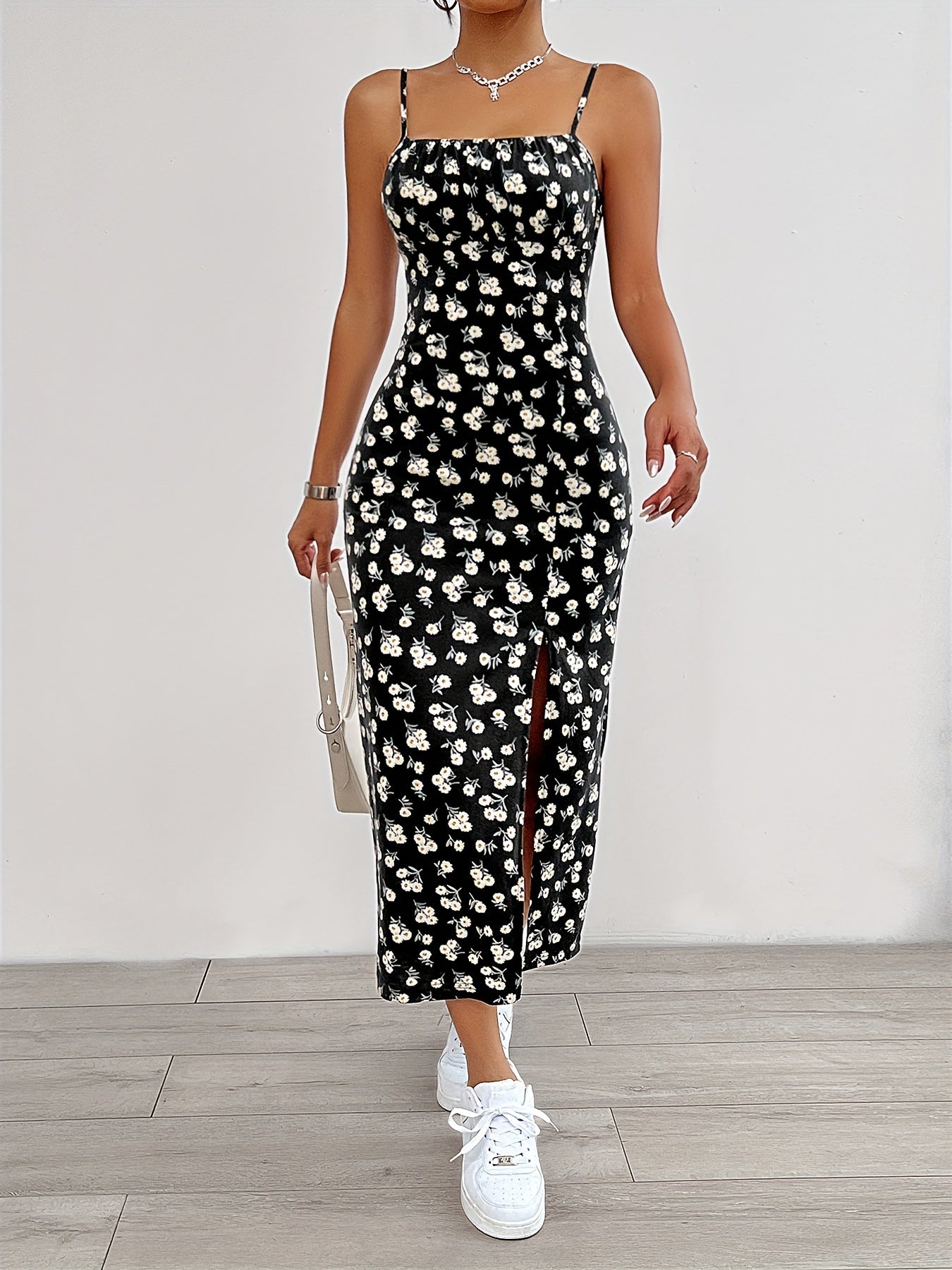 Lincy | Floral Print Cami Dress