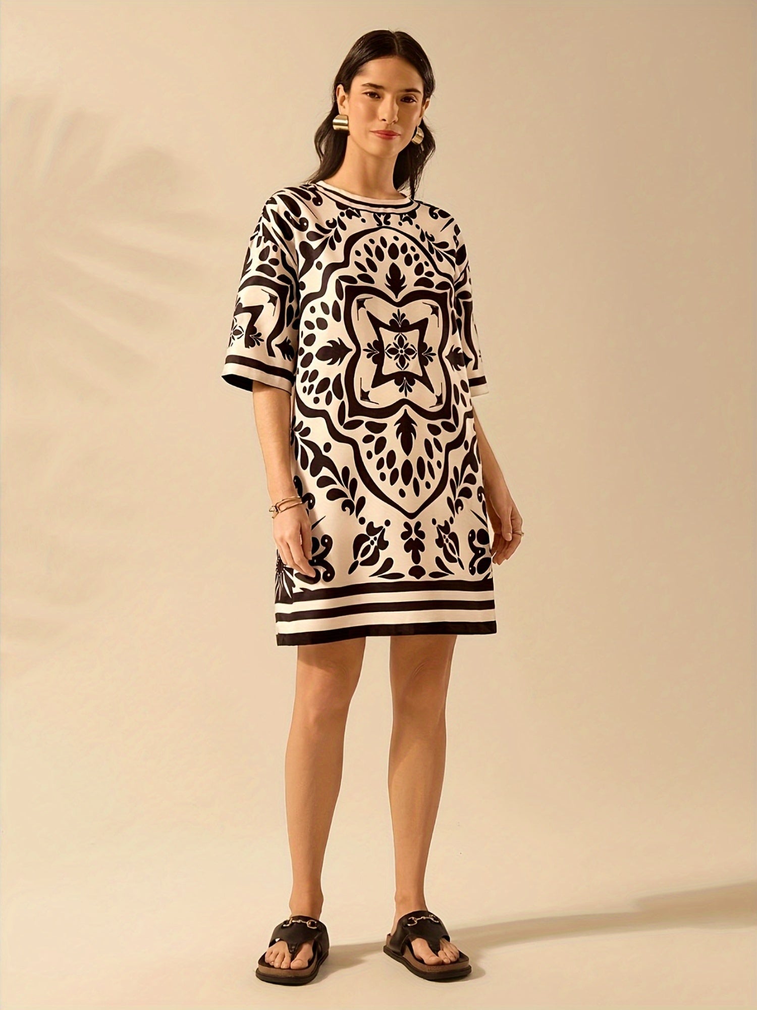 Mabel | Tunic with slit - Boho style