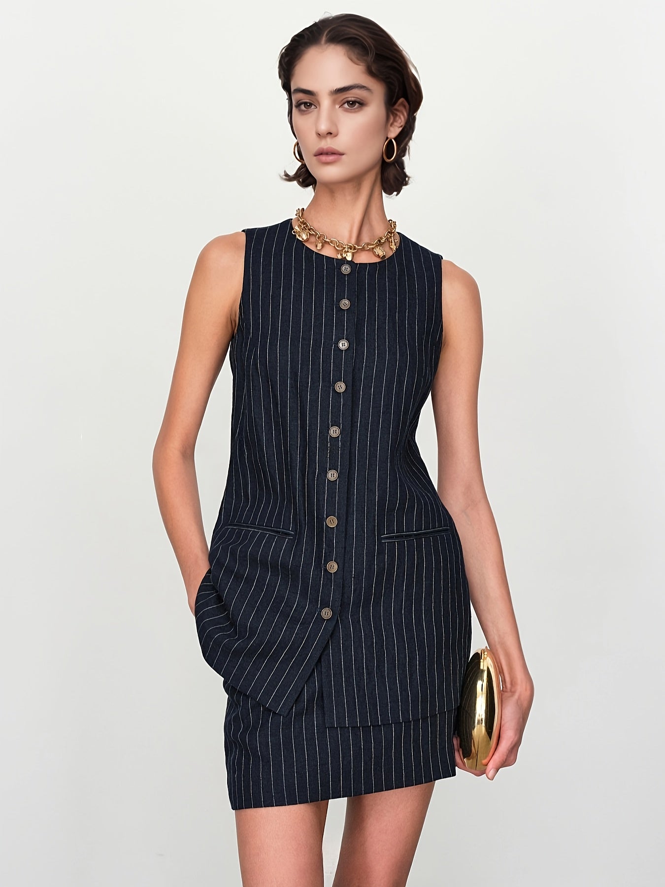 Urban stripe | Top + skirt set