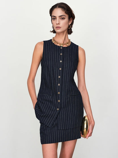 Urban stripe | Top + skirt set