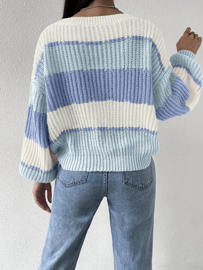 Lantern Sleeve Sweater | Dropped Shoulder